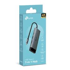 HUB TPLINK UH7021C TIPO C 7 EN 1 CON PUERTO HDMI 4K 60HZ SILVER
