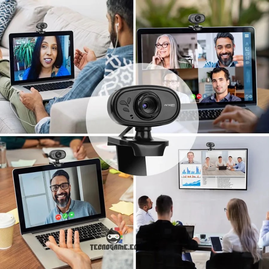 CAMARA WEB ARGOM ARG-WC-9120BK A00530 720P MIC. USB 2.0 BLACK