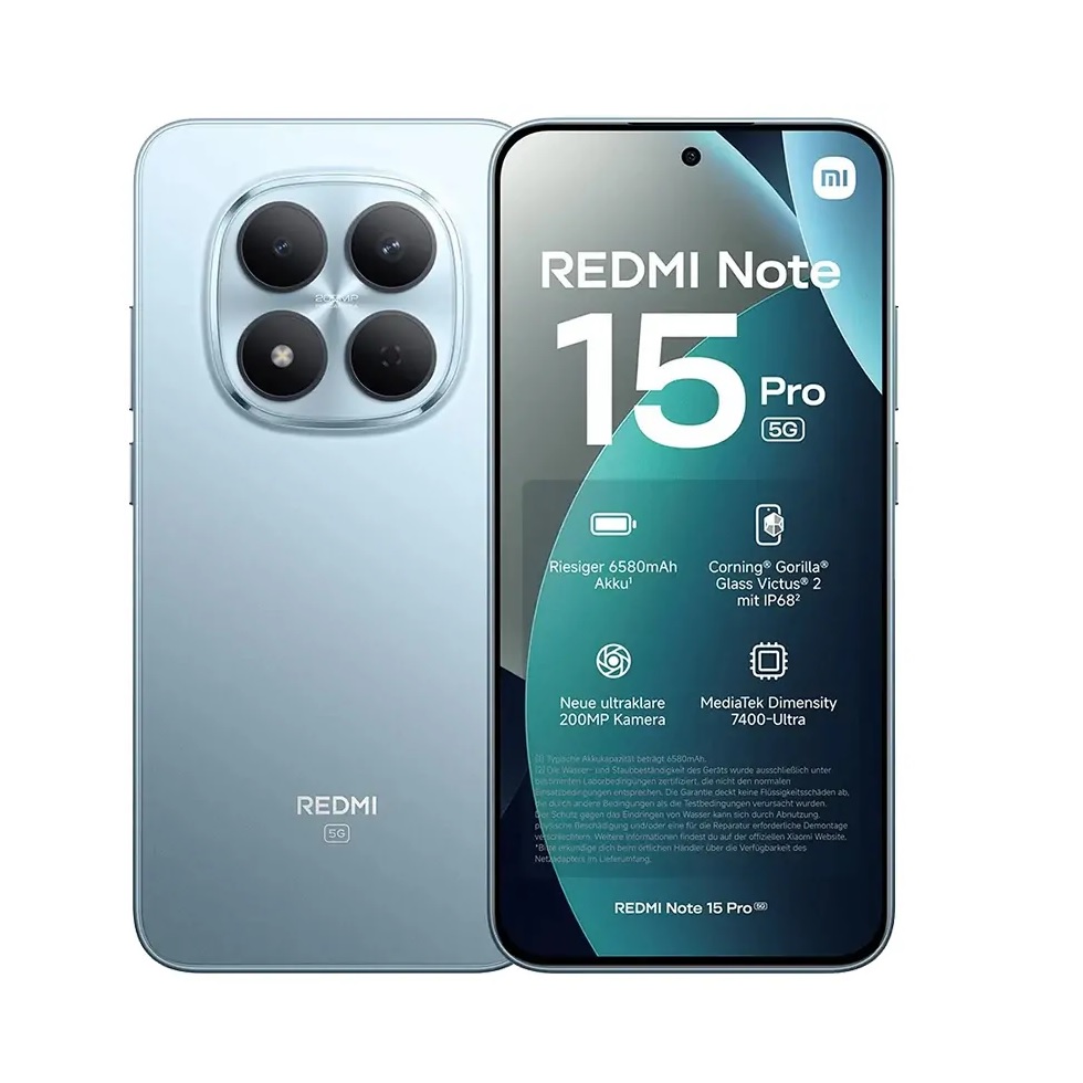 CELULAR XIAOMI REDMI NOTE 15 PRO HELIO G200 ULTRA Memoria 8GB,256GB,6.83" 1.5K,BLACK