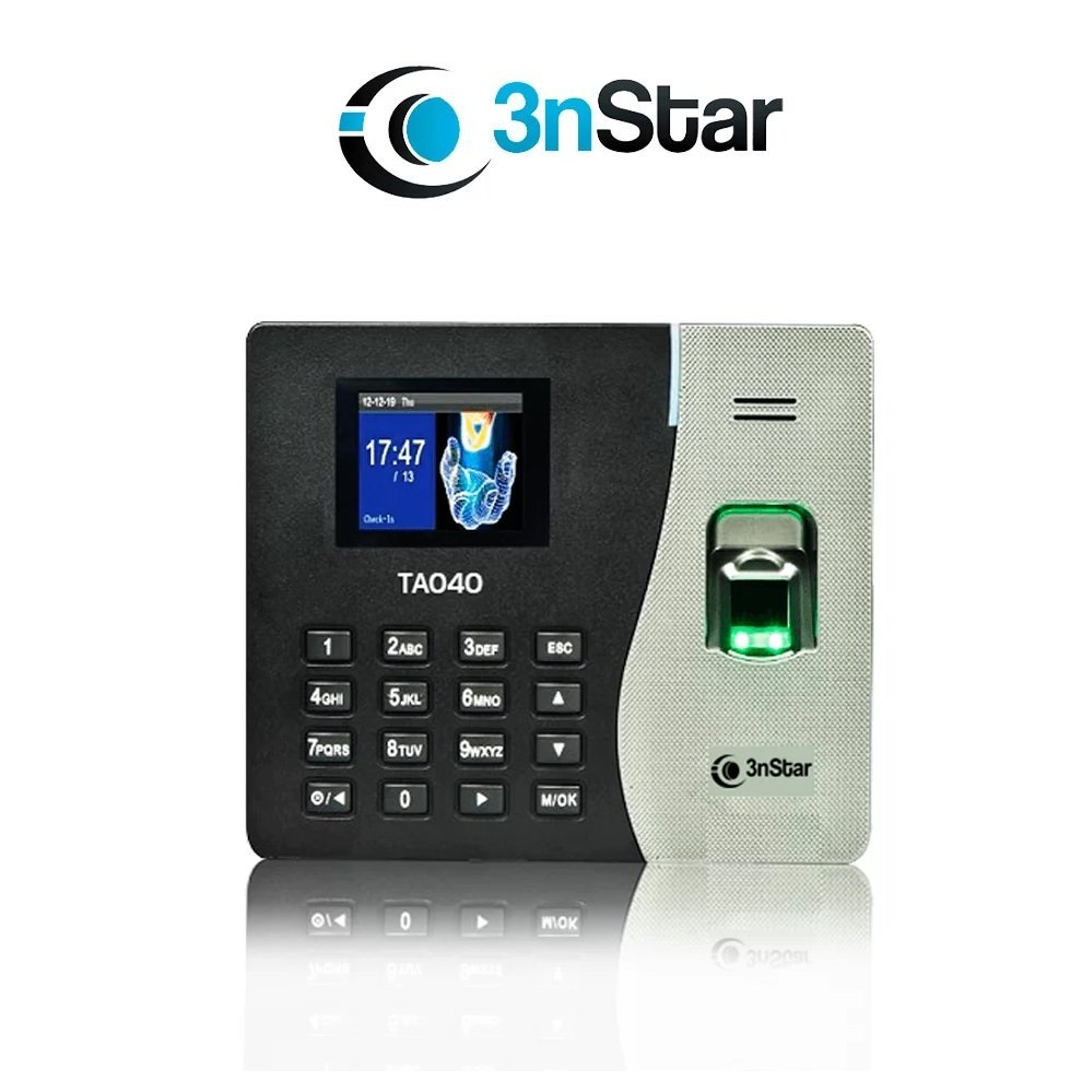 RELOJ BIOMETRICO 3NSTAR TA040 CONTROL DE ASISTENCIA Y ACCESO,USB/LAN ETHERNETH,500 HUELLAS