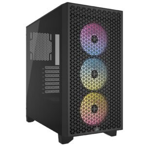 CASE CORSAIR ATX 3000D RGB AIRFLOW TEMPERED GLASS MID TOWER CASE N-PS 3VENT.