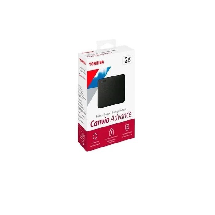 DISCO DURO EXTERNO TOSHIBA 2TB CANVIO ADVANCE BLACK