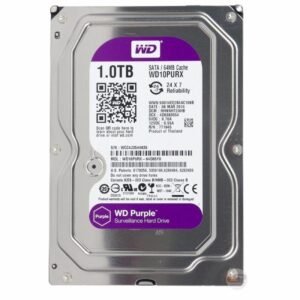 DISCO DURO WESTERN DIGITAL 1TB 5400RPM 3.5" 24-7 VIDEO VIGILANCIA PURPLE
