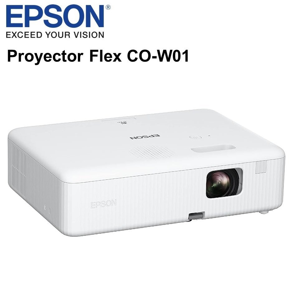 PROYECTOR EPSON PORTATIL FLEX CO-W01 WXGA 3LCD 3000 LUMENES