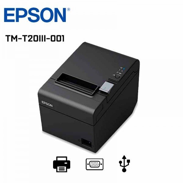 IMPRESORA EPSON TM-T20III-001 TERMICA Punto de Venta, conexión USB ,SERIAL
