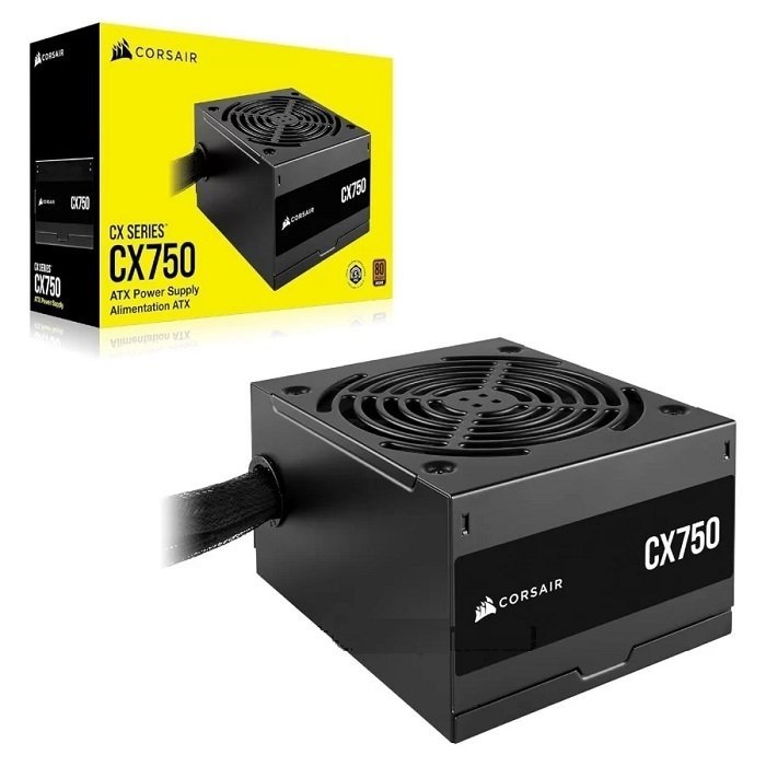 FUENTE DE PODER GAMING CORSAIR CX750 750W ATX 80 PLUS BRONZE VEN.120MM