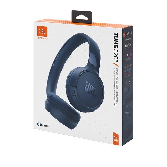 HEADPHONES JBL TUNE 520 BT BLUETOOTH BLUE