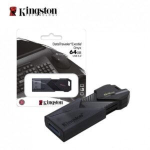 FLASH MEMORY KINGSTON 64GB EXODIA DATA TRAVELER ONYX USB 3.2 BLACK