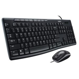TECLADO LOGITECH MK200+MOUSE USB  BLACK