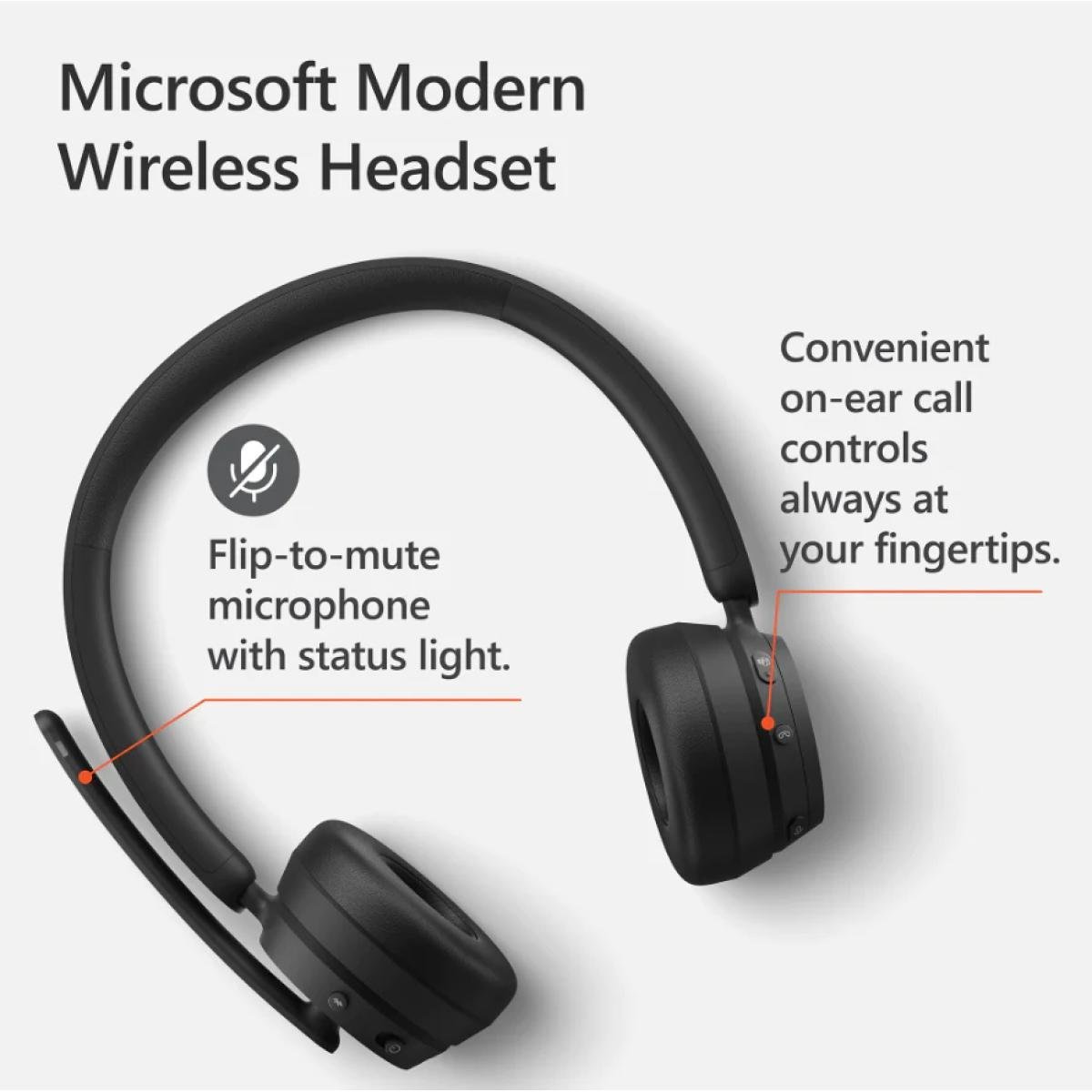 HEADSET MICROSOFT MODERN MOD.1989 USB EN/SP BLACK