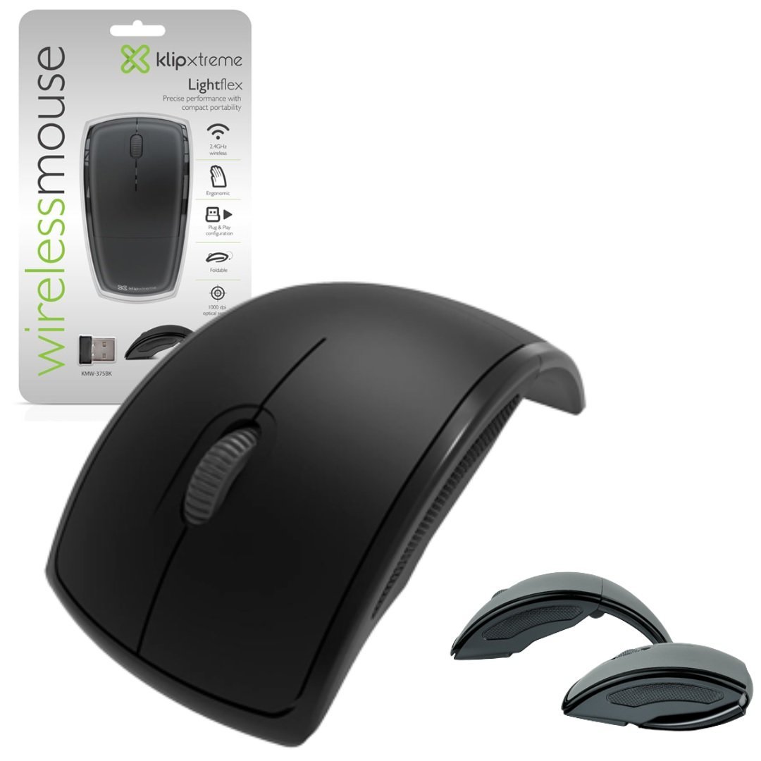 MOUSE KLIPX KMW-375BK WIRELESS 2.4GHZ BLACK