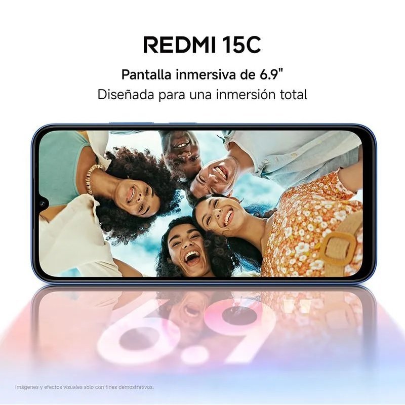 CELULAR XIAOMI REDMI 15C MEDIATEK HELIO G81 ULTRA 8GB,256GB,6.9"