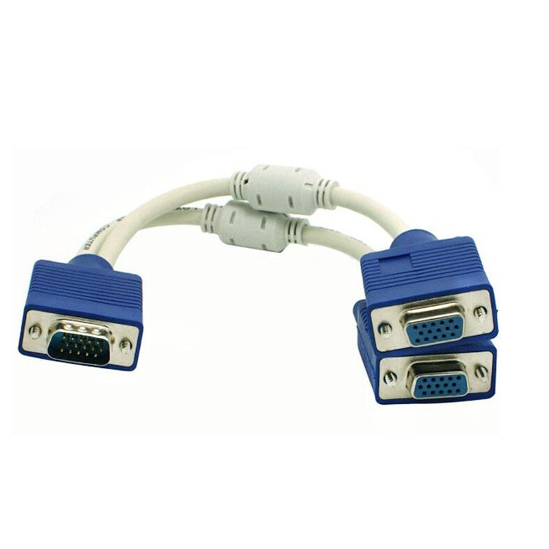SPLITTER VGA DELTA DE 20CM Y 2 SALIDAS