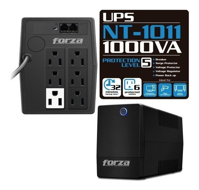 UPS FORZA NT-1011 1000VA/500W 120V 6 TOMAS RJ11
