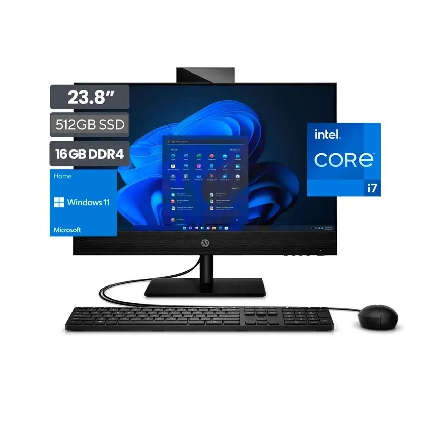 COMPUTADORA TODO EN UNO HP PRO ONE 440 G9 CORE i7-14700 16GB,512GB SSD,23.8",SIN S.O