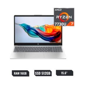 COMPUTADORA PORTÁTIL HP 15-FC0372LA AMD RYZEN 7 7730U Memoria 16GB,512GB SSD, Pantalla 15.6”,WIN 11