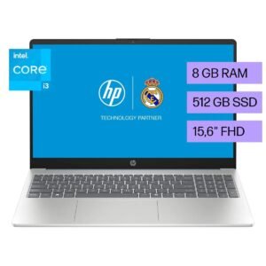 COMPUTADORA PORTÁTIL HP 15-FD0234LA CORE i3 N305 Memoria 8GB,512GB SSD, Pantalla 15",SIN S.O