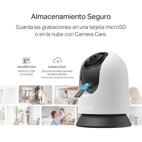 CAMARA MERCUSYS MC210 WIFI PANORAMICA INTERIOR 360 GRADOS 2K 3MP
