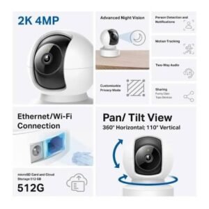CAMARA TPLINK TAPO C222 INTERIOR 2K QHD DE 360 GRADOS