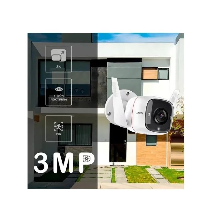 CAMARA TPLINK TAPO C310 EXTERIOR 3MP VISION NOCTURNA AUDIO DOBLE