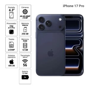 CELULAR APPLE iPHONE 17 PRO MG7M4LL/A 6-CORE A19 256GB 5G 6.3"