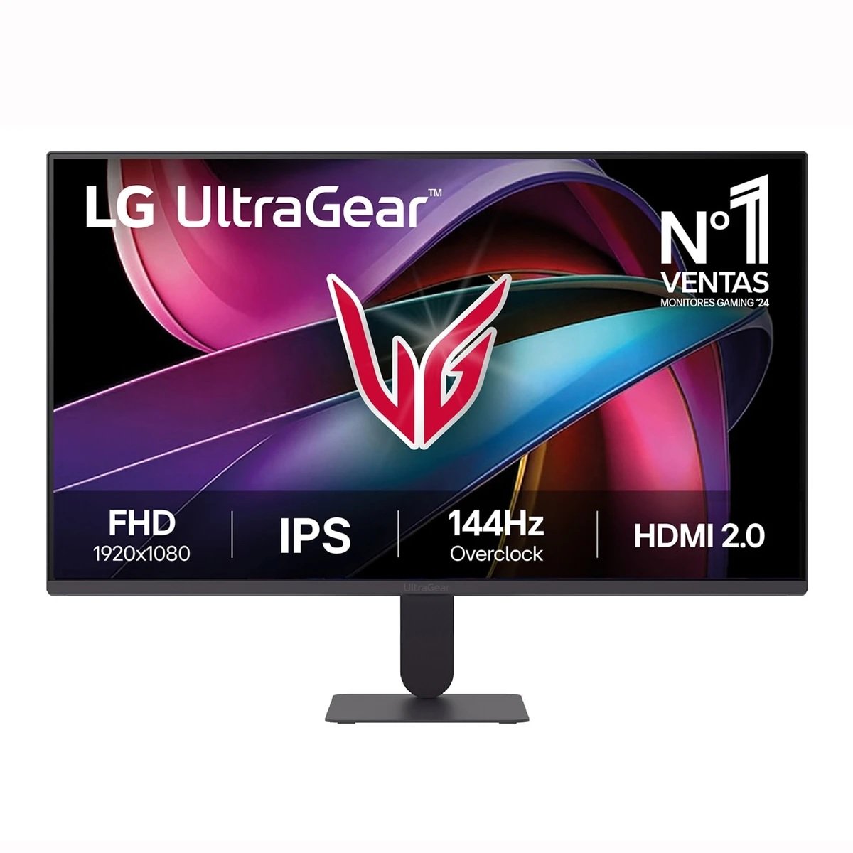 MONITOR LG 27" MOD.27G411A-B ULTRAGEAR FHD IPS GAMING 144HZ 1MS HDMI DP SLIM STAND BLACK