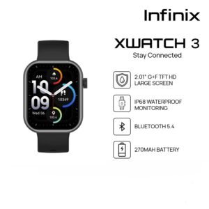SMART WATCH INFINIX WATCH S5 MOD. XW3 IP68 2.01" IPS LLAMADAS BT PRETO