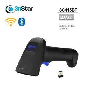 SCANNER CODIGO DE BARRAS 3NSTAR SC415BT 2D WIRELESS 2.4GHz BT 4.2 60FRS USB